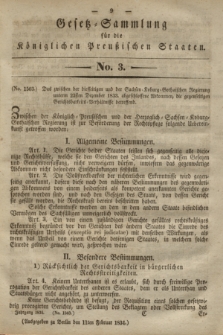 Gesetz-Sammlung für die Königlichen Preußischen Staaten. 1834, No. 3 (11 Februar)