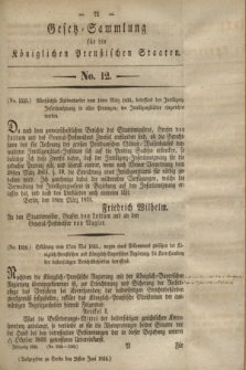 Gesetz-Sammlung für die Königlichen Preußischen Staaten. 1834, No. 12 (28 Juni)
