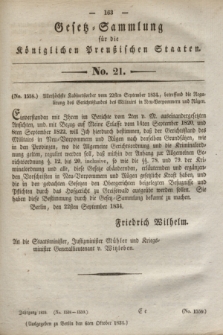 Gesetz-Sammlung für die Königlichen Preußischen Staaten. 1834, No. 21 (6 Oktober)