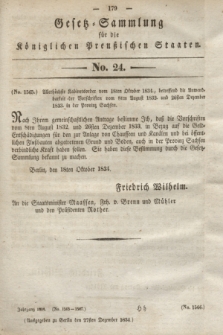 Gesetz-Sammlung für die Königlichen Preußischen Staaten. 1834, No. 24 (27 Dezember)
