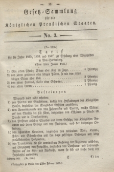 Gesetz-Sammlung für die Königlichen Preußischen Staaten. 1835, No. 3 (27 Februar)