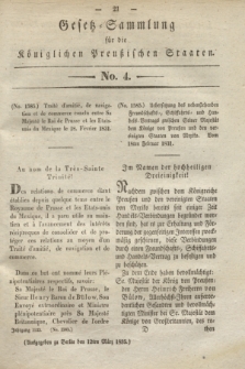 Gesetz-Sammlung für die Königlichen Preußischen Staaten. 1835, No. 4 (12 März)