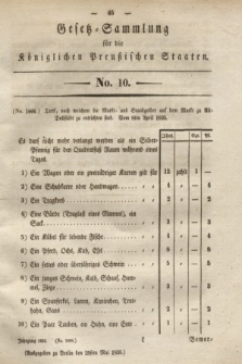 Gesetz-Sammlung für die Königlichen Preußischen Staaten. 1835, No. 10 (29 Mai)