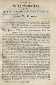 Gesetz-Sammlung für die Königlichen Preußischen Staaten. 1835, No. 12 (9 Juni)