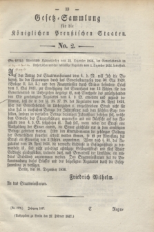 Gesetz-Sammlung für die Königlichen Preußischen Staaten. 1837, No. 2 (27 Februar)