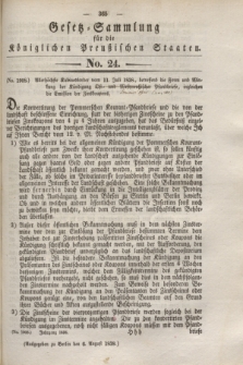 Gesetz-Sammlung für die Königlichen Preußischen Staaten. 1838, No. 24 (6 August)