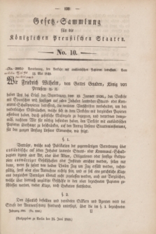 Gesetz-Sammlung für die Königlichen Preußischen Staaten. 1840, No. 10 B (24 Juni)