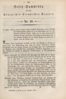 Gesetz-Sammlung für die Königlichen Preußischen Staaten. 1841, Nr. 23 (21 Dezember)