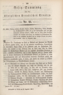 Gesetz-Sammlung für die Königlichen Preußischen Staaten. 1841, Nr. 25 (27 Dezember)