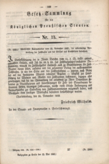 Gesetz-Sammlung für die Königlichen Preußischen Staaten. 1843, Nr. 15 (12 Mai) + wkładka