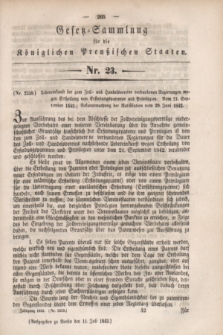 Gesetz-Sammlung für die Königlichen Preußischen Staaten. 1843, Nr. 23 (11 Juli)