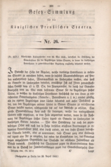 Gesetz-Sammlung für die Königlichen Preußischen Staaten. 1843, Nr. 26 (30 August)