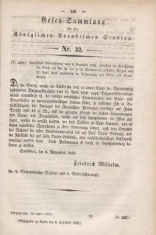 Gesetz-Sammlung für die Königlichen Preußischen Staaten. 1843, Nr. 32 (6 Dezember)