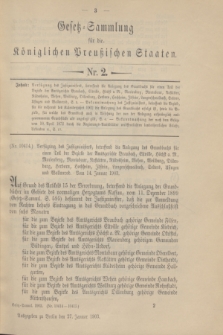 Gesetz-Sammlung für die Königlichen Preußischen Staaten. 1903, Nr. 2 (27 Januar)