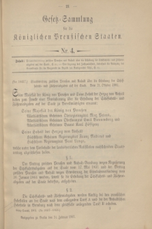 Gesetz-Sammlung für die Königlichen Preußischen Staaten. 1903, Nr. 4 (24 Februar)