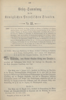 Gesetz-Sammlung für die Königlichen Preußischen Staaten. 1903, Nr. 21 (3 Juli)