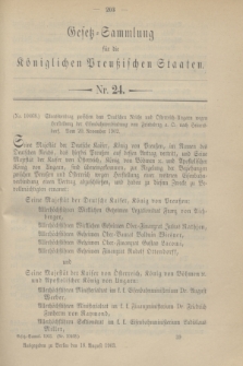 Gesetz-Sammlung für die Königlichen Preußischen Staaten. 1903, Nr. 24 (18 August)