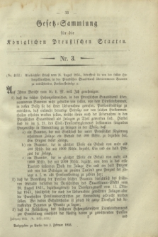 Gesetz-Sammlung für die Königlichen Preußischen Staaten. 1855, Nr. 3 (3 Februar)