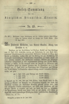 Gesetz-Sammlung für die Königlichen Preußischen Staaten. 1855, Nr. 25 (26 Juni)