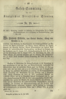 Gesetz-Sammlung für die Königlichen Preußischen Staaten. 1855, Nr. 28 (14 Juli)