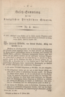 Gesetz-Sammlung für die Königlichen Preußischen Staaten. 1858, Nr. 4 (27 Februar)