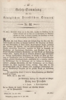 Gesetz-Sammlung für die Königlichen Preußischen Staaten. 1858, Nr. 32 (13 Juli)