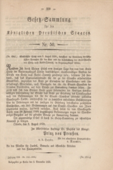 Gesetz-Sammlung für die Königlichen Preußischen Staaten. 1858, Nr. 50 (8 November)