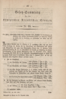 Gesetz-Sammlung für die Königlichen Preußischen Staaten. 1858, Nr. 55 (22 Dezember)
