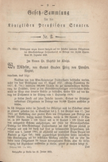Gesetz-Sammlung für die Königlichen Preußischen Staaten. 1859, Nr. 2 (18 Januar)