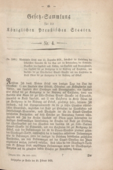 Gesetz-Sammlung für die Königlichen Preußischen Staaten. 1859, Nr. 4 (10 Februar)