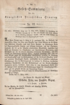 Gesetz-Sammlung für die Königlichen Preußischen Staaten. 1859, Nr. 12 (30 April)