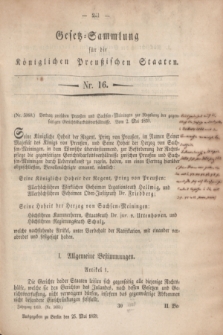 Gesetz-Sammlung für die Königlichen Preußischen Staaten. 1859, Nr.16 (25 Mai)