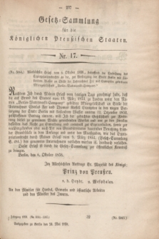 Gesetz-Sammlung für die Königlichen Preußischen Staaten. 1859, Nr.17 (24 Mai)