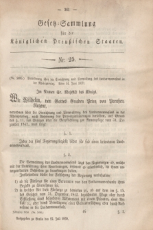 Gesetz-Sammlung für die Königlichen Preußischen Staaten. 1859, Nr. 25 (12 Juli)