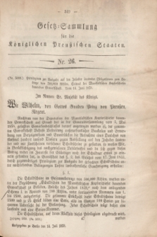 Gesetz-Sammlung für die Königlichen Preußischen Staaten. 1859, Nr. 26 (14 Juli)