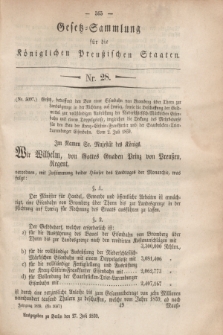 Gesetz-Sammlung für die Königlichen Preußischen Staaten. 1859, Nr. 28 (27 Juli)