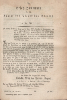 Gesetz-Sammlung für die Königlichen Preußischen Staaten. 1859, Nr. 35 (27 September)