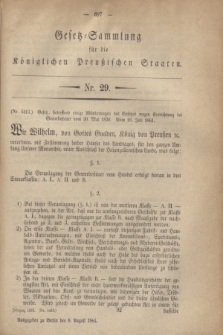 Gesetz-Sammlung für die Königlichen Preußischen Staaten. 1861, Nr. 29 (8 August)
