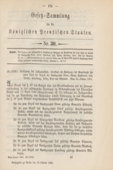 Gesetz-Sammlung für die Königlichen Preußischen Staaten. 1894, Nr. 30 (19 Oktober)