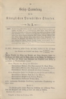 Gesetz-Sammlung für die Königlichen Preußischen Staaten. 1896, Nr. 3 (26 Februar)