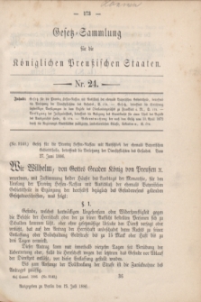 Gesetz-Sammlung für die Königlichen Preußischen Staaten. 1886, Nr. 24 (15 Juli)