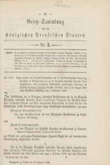 Gesetz-Sammlung für die Königlichen Preußischen Staaten. 1889, Nr. 3 (22 Februar)