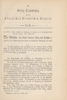 Gesetz-Sammlung für die Königlichen Preußischen Staaten. 1905, Nr. 6 (9 März)