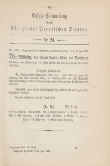 Gesetz-Sammlung für die Königlichen Preußischen Staaten. 1905, Nr. 24 (30 Juni)