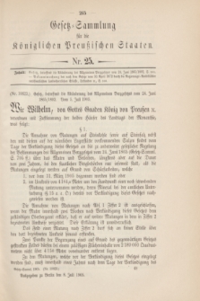Gesetz-Sammlung für die Königlichen Preußischen Staaten. 1905, Nr. 25 (8 Juli)