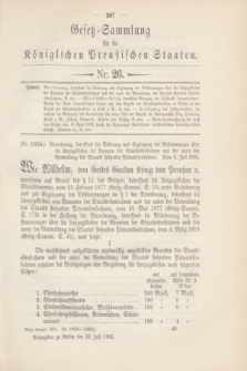 Gesetz-Sammlung für die Königlichen Preußischen Staaten. 1905, Nr. 26 (22 Juli)