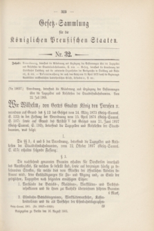 Gesetz-Sammlung für die Königlichen Preußischen Staaten. 1905, Nr. 32 (16 August)