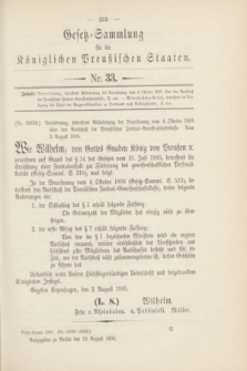 Gesetz-Sammlung für die Königlichen Preußischen Staaten. 1905, Nr. 33 (19 August)