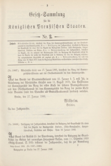 Gesetz-Sammlung für die Königlichen Preußischen Staaten. 1906, Nr. 2 (27 Januar)