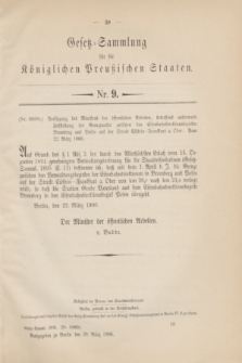 Gesetz-Sammlung für die Königlichen Preußischen Staaten. 1906, Nr. 9 (28 März)